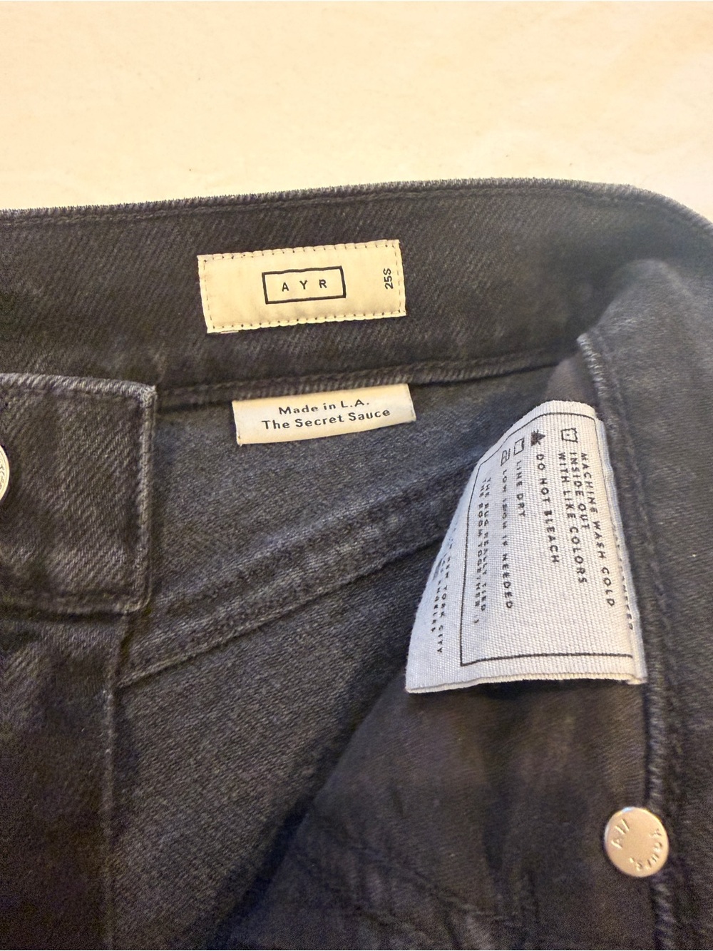 AYR Secret Sauce jeans in date night wash (black) - Picture 5 of 6